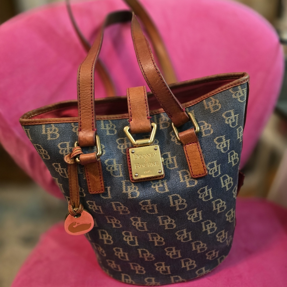 Dooney & Bourke Blue and Brown Women's Bag